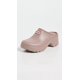 thumbnail image 2 of Zuecos Hunter Anika para mujer, sin cordones, color natural, tacón de 7 cm, 2 of 4