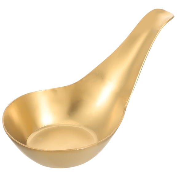OUNONA 304 Stainless Steel Soup Spoon Set, Golden Finish, Durable Adult Eating Utensil for Soup and More
