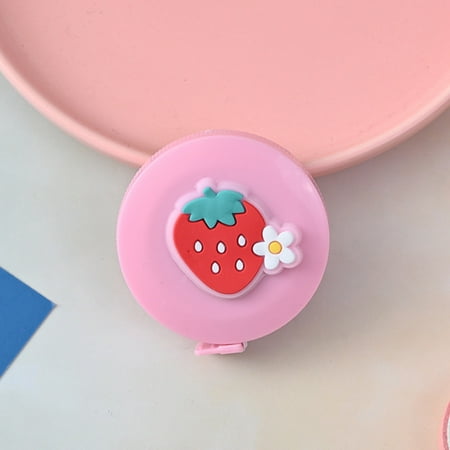 

GiliGiliso Sales 1.5M Tape Measure Inch Cm Round Tape Automatic Retractable Soft Colorful Ruler Cartoon Fruit Automatic Telescopic Measuring Tape Measuring Body Circumference Outdoor