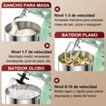 thumbnail image 4 of Batidora de Pedestal Planetaria Honinst 10 Velocidades Uso Doméstico Tazón de 4QT, 4 of 8