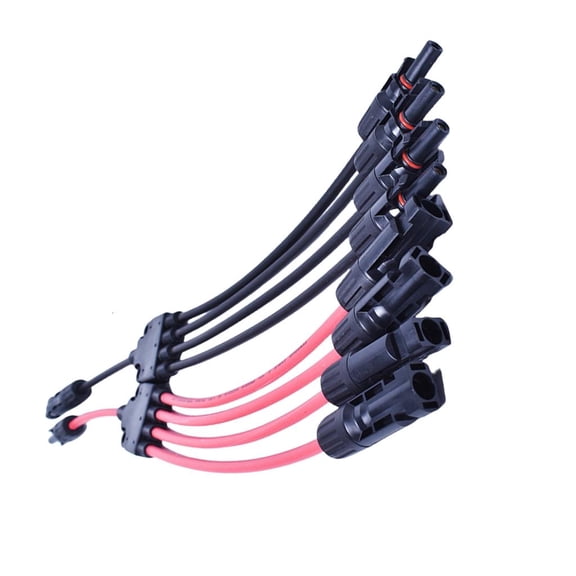 Yammee Multifunction Solar Panel Y Adapter Connectors 10AWG Cable for Multiple Panel