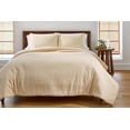 thumbnail image 3 of Better Homes & Gardens 3-Piece Papyrus Beige Block Weave Comforter Set, Adult Full/Queen, 3 of 10