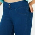 thumbnail image 3 of HUE Womens Classic Smooth Denim Leggings Indigo Blue, Size XXX-Large, 3X New with box/tags, 3 of 4