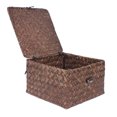 thumbnail image 1 of HINTRMENT Multifunctional Storage Box Dark Brown Sea Grass Home 1Set, 1 of 4