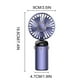 thumbnail image 2 of Ganfancp Ventilador de Mano Plegable Portátil de Compresión En Frío Ventilador de Mesa de Escritorio Recargable Por Usb con 5 Velocidades de Viento Pantalla Digital Led Soporte para Teléfono (5000Ma, 2 of 7