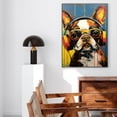 thumbnail image 4 of Beagle Dog Headphone Wall Art Dog Decor Dog Painting Room Decor Animal Wall Art Animal Posters Dog - modern wall Decor - room wall decor, 4 of 5