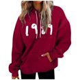 thumbnail image 1 of PENGXIANG Femmes Mode Quotidienne Polyvalent Casual Sweat-Shirt Col Rond Quotidien Manches Longues Patchwork Top Sweat-Shirts, 1 of 5