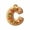C, variant on LEFXSMR Christmas Gingerbread Letter Ornaments, 3.1" Alphabet Initial Ornaments, Letters Christmas Tree Decorations DIY Decor Party Gifts