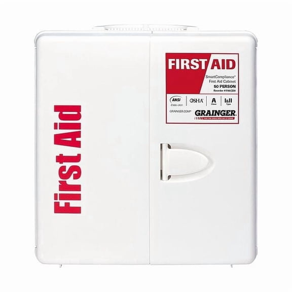 First Aid Kit and Housing, Plastic 241 Components, 100 People Served