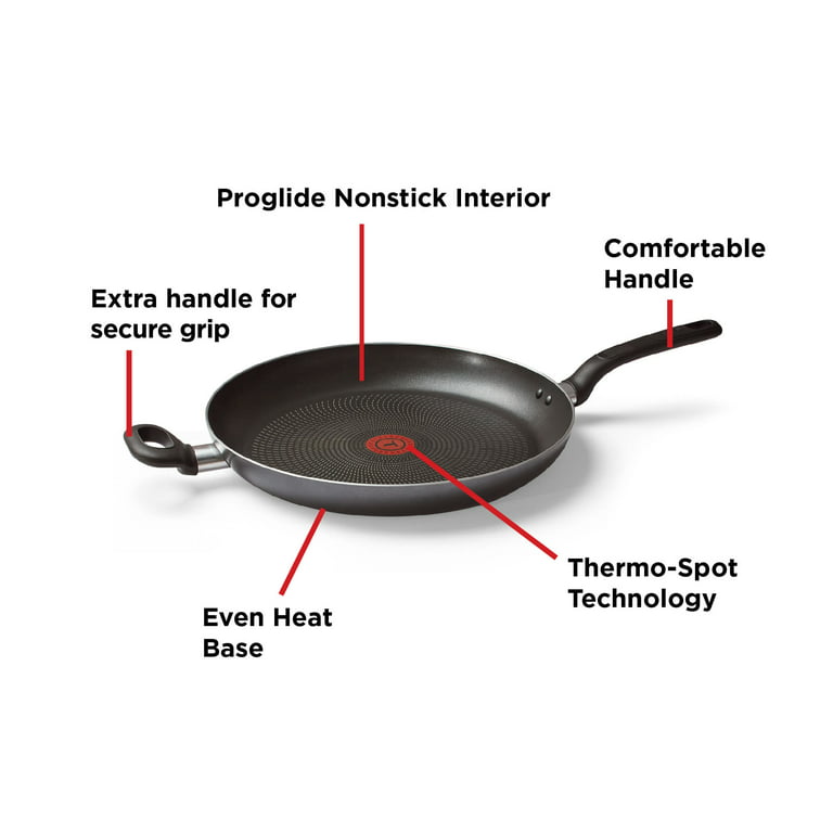 T-FAL 13.25-in Non-Stick Aluminum Skillet with Stainless Steel Handle in  the Cooking Pans & Skillets department at