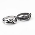 thumbnail image 2 of HIJONES Stainless Steel Frog Ring for Women Men Vintage Statement Jewelry Cocktail Party Animal Style Ancient Silver Size 10, 2 of 4