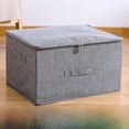 thumbnail image 4 of Caja de almacenamiento con cremallera, caja de almacenamiento plegable para ropa, colcha, caja de almacenamiento de tela lavable, caja de almacenamiento grande para armario, 4 of 4