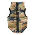 thumbnail image 2 of Pet Vest, Camouflage Dog Vest, Cotton Padded Warm Winter Jacket with Leash Hole, Outdoor Pet Clothing for Hunting Hiking, for Small Medium Dogs, 2 of 8