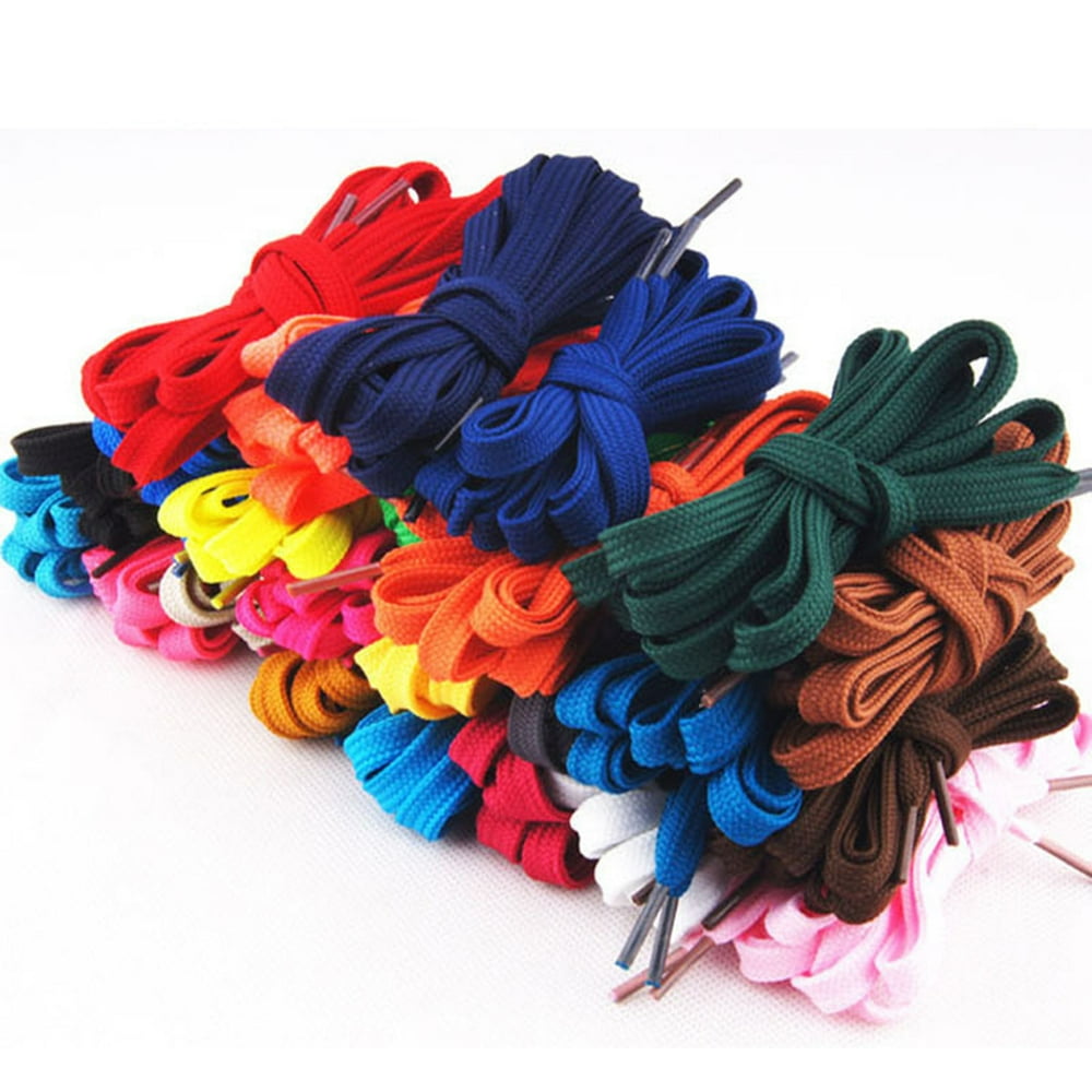 12 Pairs of Replacement Flat Shoelaces Shoe Laces Strings for Sports