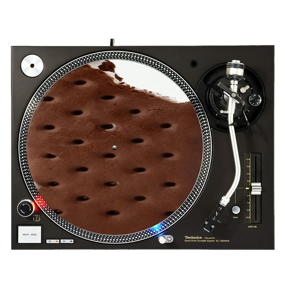 KuzmarK™ 12" DJ Turntable Slipmat - Ice Cream Sandwich