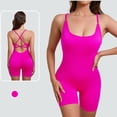 thumbnail image 2 of IROINNID Jumpsuit Shorts for Women Yoga Sports Solid Color Sportswear, Comfortable Jumpsuit One-piece Suit, 2 of 4