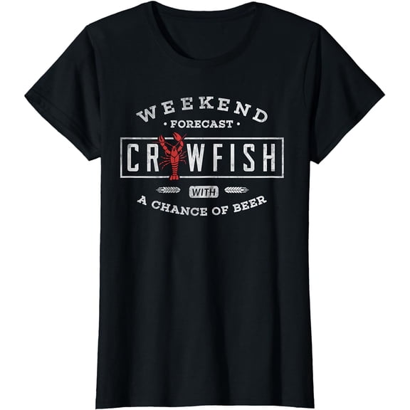 Crawfish Boil Shirt Weekend Forecast Cajun Party T-Shirt