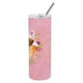 thumbnail image 3 of Carolines Treasures CK4175TBL20 Rhodesian Ridgeback Pink Flowers Stainless Steel 20 oz Skinny Tumbler 20 oz multicolor, 3 of 3