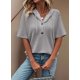 thumbnail image 3 of Camiseta Dokotoo Oversized para mujer de punto gofrado gris XXL, 3 of 6