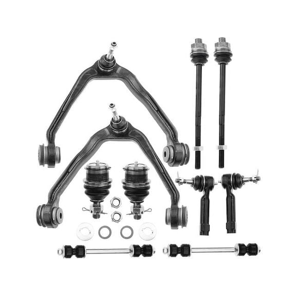 Front Control Arm Ball Joint Tie Rod and Sway Bar Link Kit 10 - Compatible with 2000 - 2006 Chevy Suburban 1500 2001 2002 2003 2004 2005