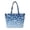 Blue Snowflake Bow, variant on Christmas Light Print Quilted Large Tote Bag for Women Spacious Shoulder Purse Handle Handbag for Holiday Shopping, Work Commute, Winter Travel, Xmas Gift