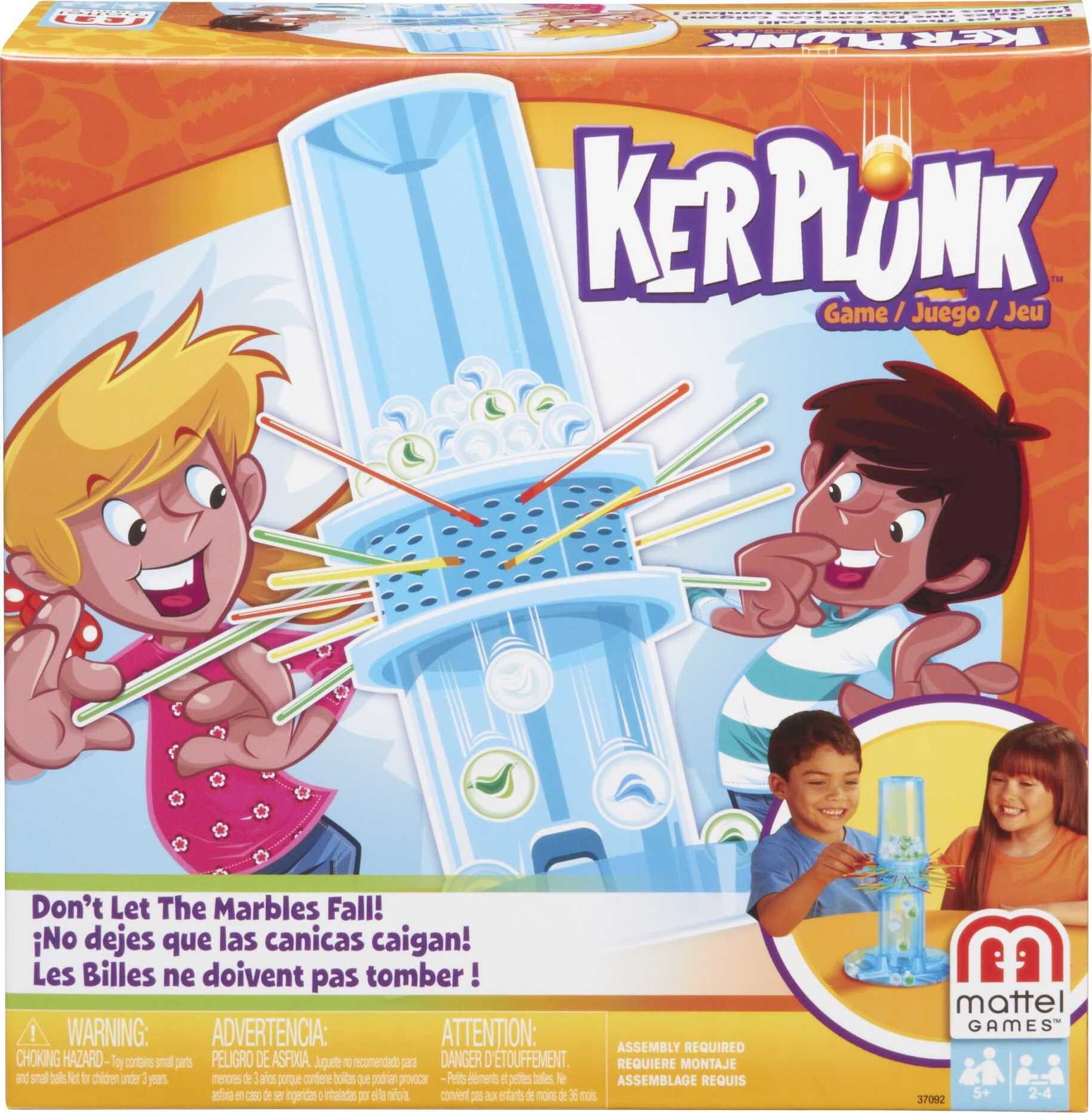 KerPlunk Kids Game, Family Game for Kids & Adults with Simple Rules for 2-4 Players