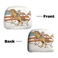 thumbnail image 3 of 2 PCS Car Headrest Cover, Vintage Wild West Cowboy Soft Car Seat Head Rest Cover Protector Interior Car Accessories Seat Covers for Cars Truck Auto Only Covers, 3 of 8