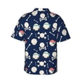 thumbnail image 3 of Balery Pirate Skulls 1 Print Men's Hawaiian Shirts Short Sleeve Beach Shirt Relaxed Fit Vacation Button Down Shirts-3X-Large, 3 of 9