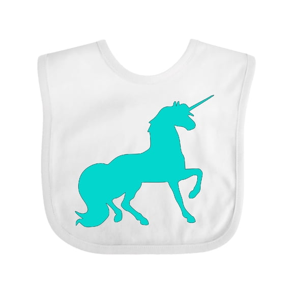 Inktastic Aqua Unicorn Boys or Girls Baby Bib