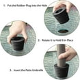 thumbnail image 4 of Umbrella Cone Ring Wedge Plug for 38mm Patio Table Hole Opening Parasol Stand, 4 of 9
