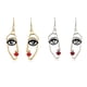 thumbnail image 5 of Pendientes colgantes de cara delicada Jumpingount plateado, 5 of 6