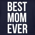thumbnail image 2 of Best Mom Ever White Print Womens T-Shirt Navy (XL), 2 of 2