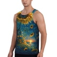 thumbnail image 2 of Gukieu Sunflower Castle Starry Sky Print Men's Quick Dry Fitness Vest, Round Neck Sleeveless Fitness Bodybuilding Top-X-Large, 2 of 7