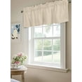 thumbnail image 6 of Valances for Windows Vintage Linen Rod Pocket Cafe Window Treatments Valance Curtains for Kitchen Bathroom Laundry Basement Windows 60"x18", 6 of 9