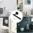 thumbnail image 4 of Creative Vertical Tissue Holder Roll Paper Rack Paper Towel Rack (Black), 4 of 6