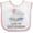 White and Pink, variant on Inktastic I Love My Great Grandma Cute Elephants in Night Sky Boys or Girls Baby Bib
