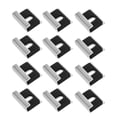 thumbnail image 1 of Homoyoyo 12Pcs Glass Clamp Bathroom Mirror Clips Silver Heavy Duty Stable Support Prevents Sliding, 1 of 8