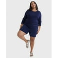thumbnail image 4 of Hanes Just My Size Women's Cotton Jersey Pull-On Shorts, 7" (Plus ) Navy 5X, 4 of 10
