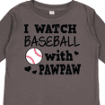 thumbnail image 4 of Inktastic I Watch Baseball with My Pawpaw Boys Long Sleeve Toddler T-Shirt, 4 of 5