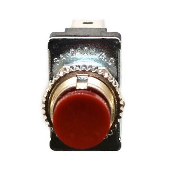 Boat Push Button Switch | Horn Panel Mount 6A 120V AC Silver Red