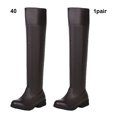 thumbnail image 3 of Guardurnaity Amplia aplicación Botas largas Zapatos Versátiles y modernos para cualquier atuendo Botas altas Titan Fácil de usar Accesorios de calzado marrón 40, 3 of 6
