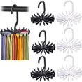 thumbnail image 2 of 360 Degree Rotatable Ties Clothing Hanger Rack 18 Claw Scarf Hangers Organizer Twirling Scarf Belt Tie Hook Holder, 2 of 4