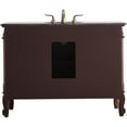 thumbnail image 6 of Elegant Decor Oakland 48" Single Marble Top Bathroom Vanity in Teak, 6 of 18