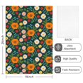 thumbnail image 2 of 2 Pcs Pioneer Flower Floral Print Pattern Kitchen Towels, Funny Microfiber Dish Towel Set, 18" X 26" Tea Towels, 2 of 6