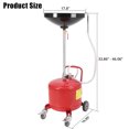 thumbnail image 3 of Portable Waste Oil Drainer, Height Adjustable Pneumatic Industrial Fluid Drain Tank with Wheels, Oil Pan Funnel for Changing Car and Truck Oil, 3 of 7