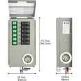 thumbnail image 5 of Nature's Generator Transfer Switch 6 Circuits 120V 30A Power Transfer Kit With Transfer Switch Flush Mount, 5 of 10