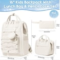 thumbnail image 2 of Mochila Fimibuke para niñas en edad escolar con estuche para lápices, 2 of 9
