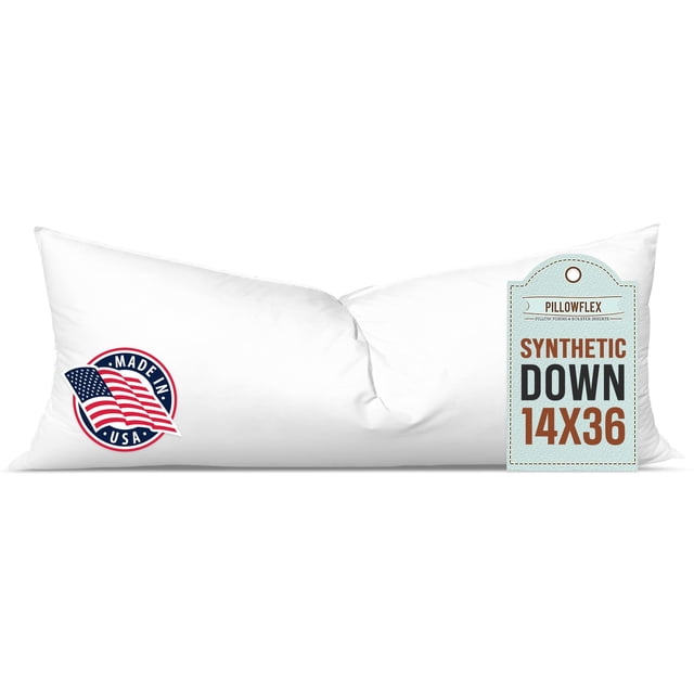 Relleno de almohada Pillowflex, plumón sintético, 14 x 36 cm, ultrasuave