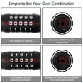 thumbnail image 6 of FONA 4ft 4-Digit Resettable Combination Bike Cable Lock, Anti-Theft Secure Bicycle Lock for Outdoor Use, Black, 6 of 7