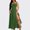 Army Green, variant on QUNYINEY Dresses for Women 2025 Casual Sleeveless Solid A-Line Dress Empire Waist Split Hem Square Neck Maxi Sundress